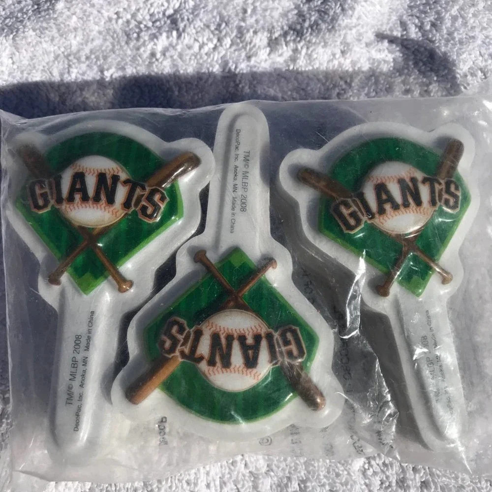 MLB San Francisco Giants cupcake Pics Cake Toppers 12 piece lot